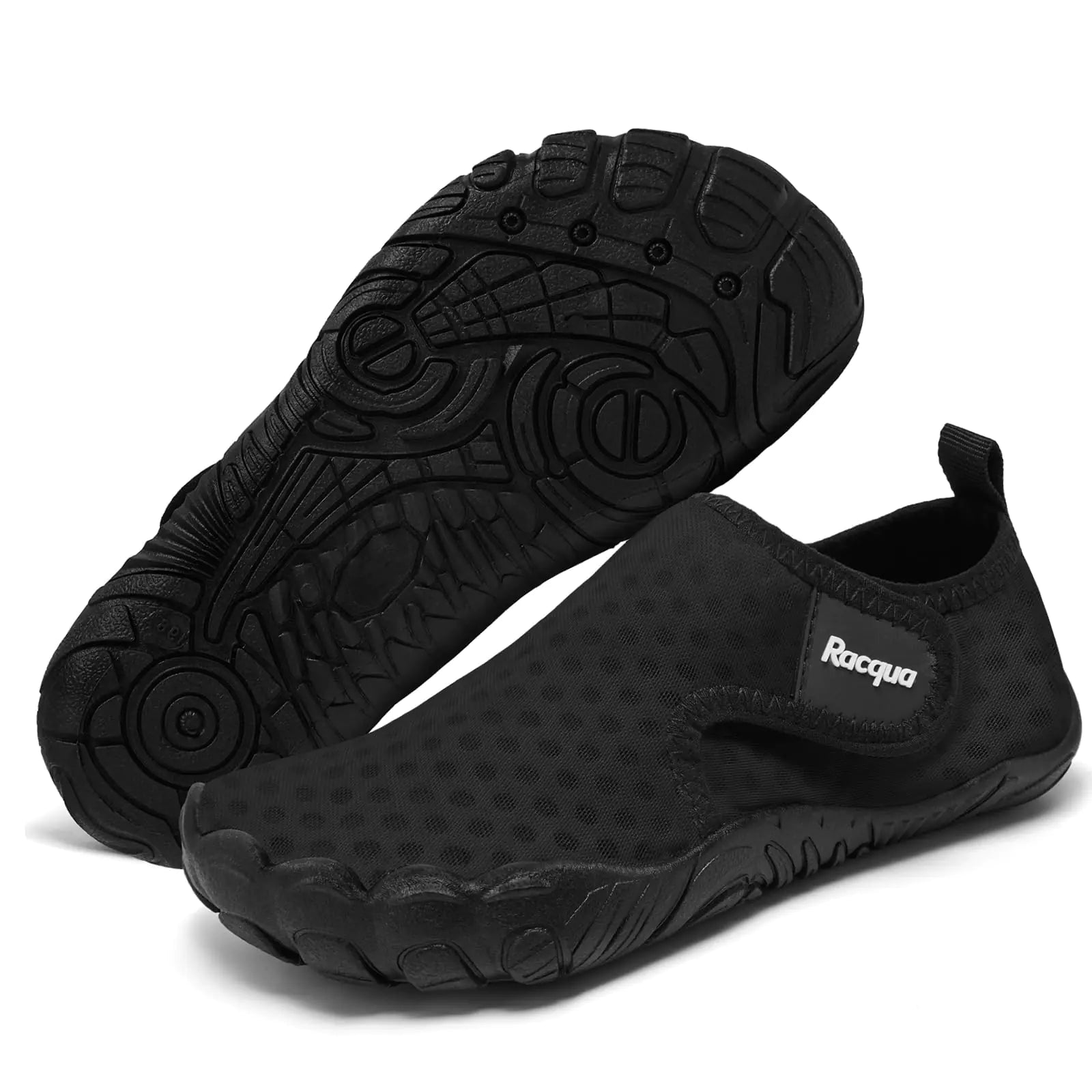 Racqua Water Shoes for Kid Girls Water Shoes Boys Swim Shoes Quick Dry Beach Shoes for Kids Lightweight Kids Swim Shoes Black 12