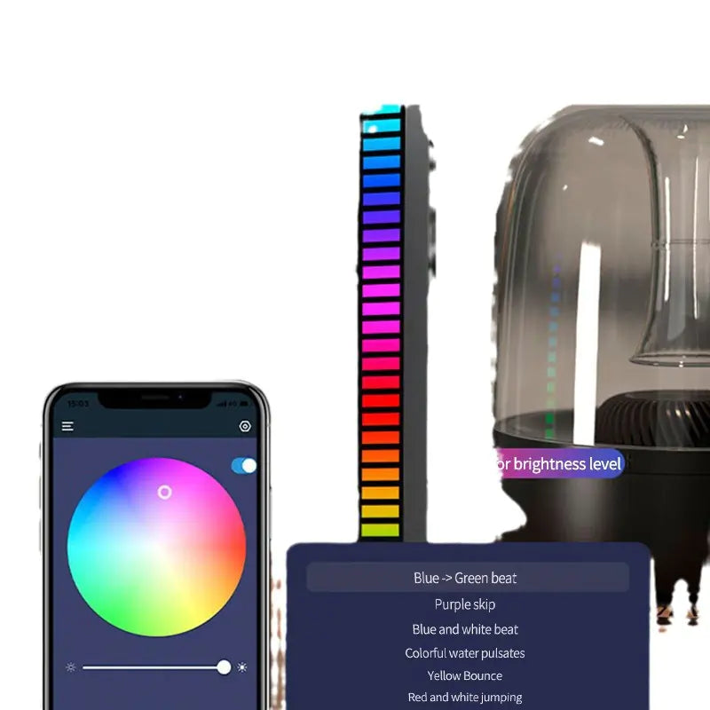RGB Sound Control Music Pickup Light